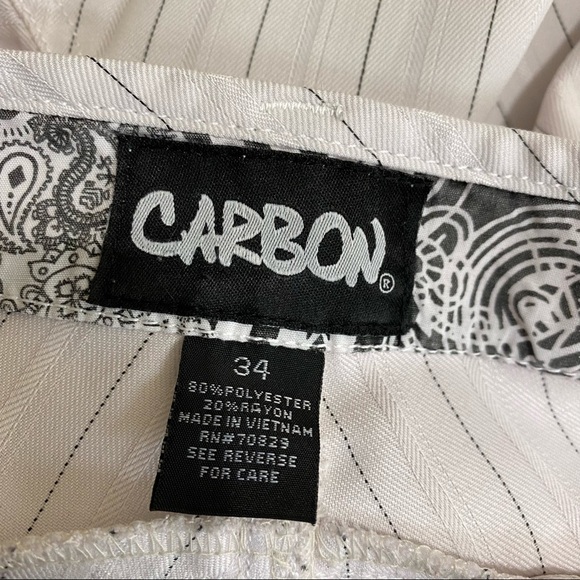 Carbon Men’s Striped Flat Front Shorts - Picture 5 of 8